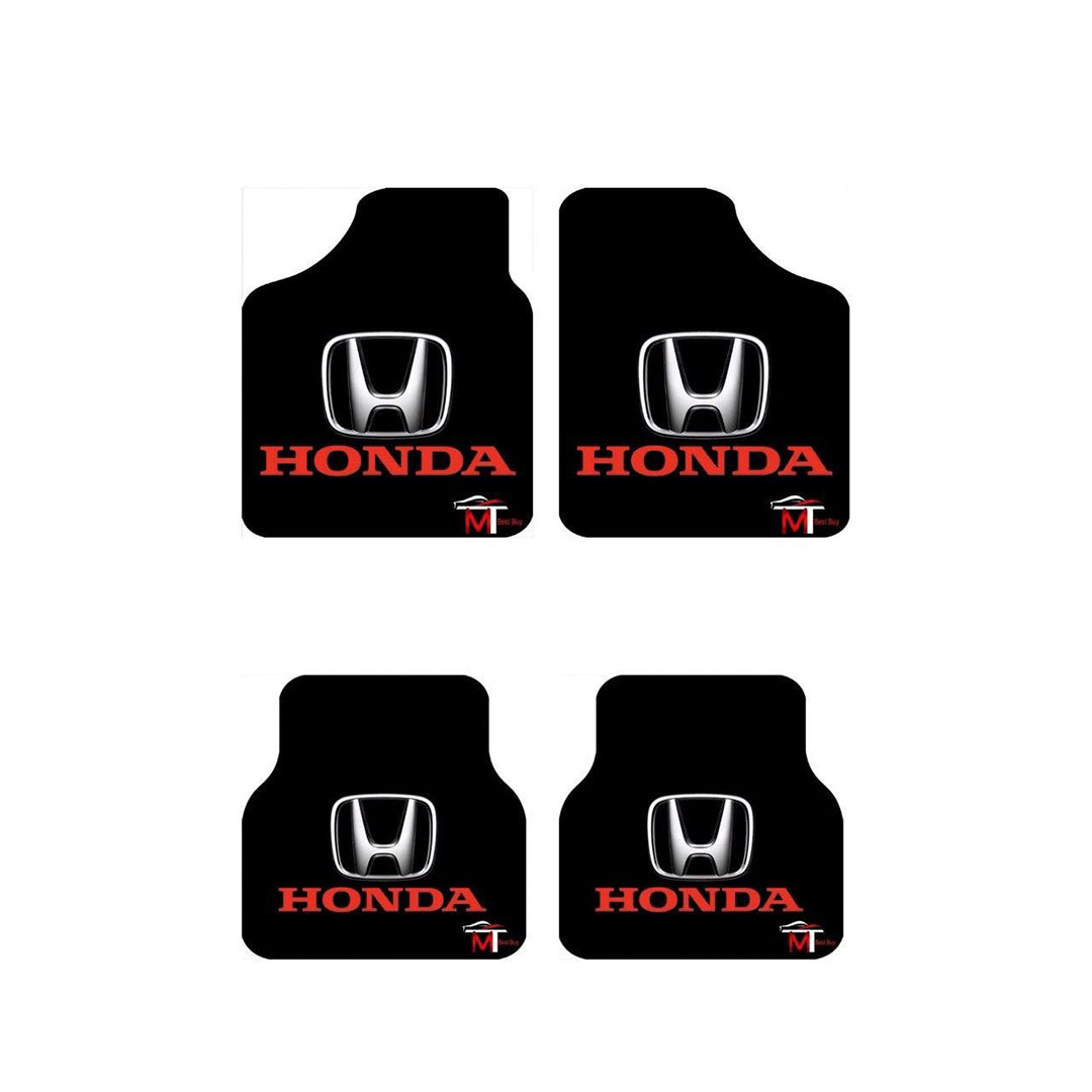 دواسة للسيارة - هوندا - 4 قطع - أسود