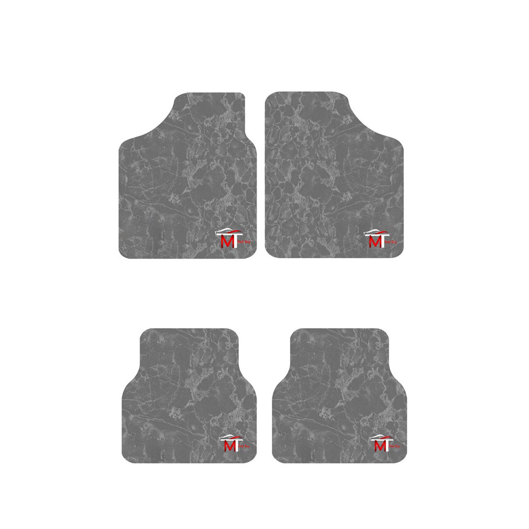 دواسة للسيارة خلفية رمادية - 4 قطع