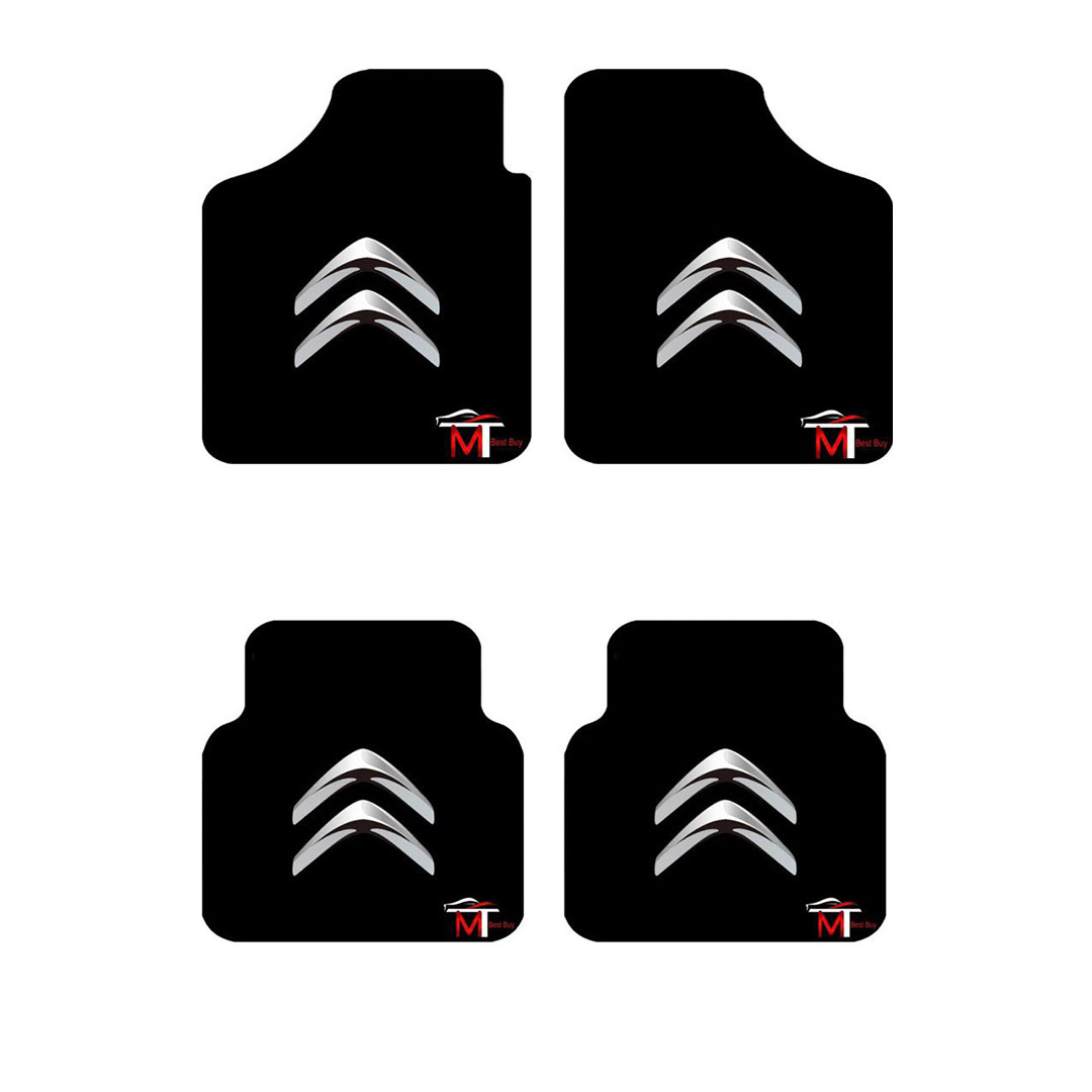 دواسة للسيارة - سيتروين - 4 قطع - أسود