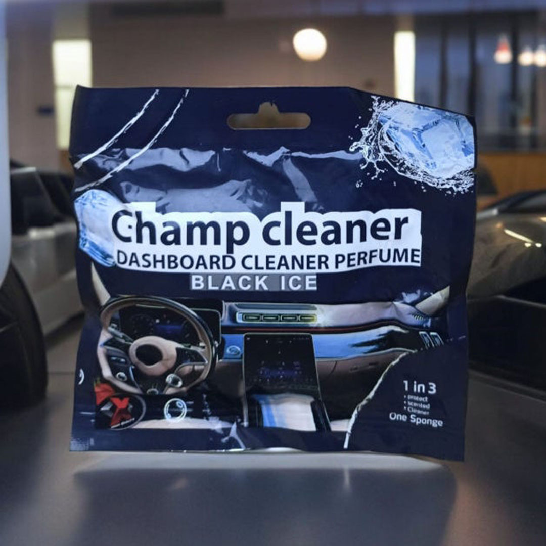 اسفنجة لتلميع تابلوه السيارة - برائحة ايس بلاك