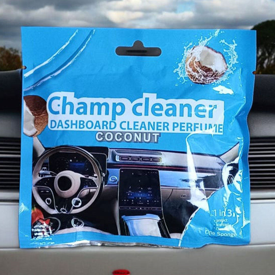 اسفنجة لتلميع تابلوه السيارة - برائحة جوز الهند