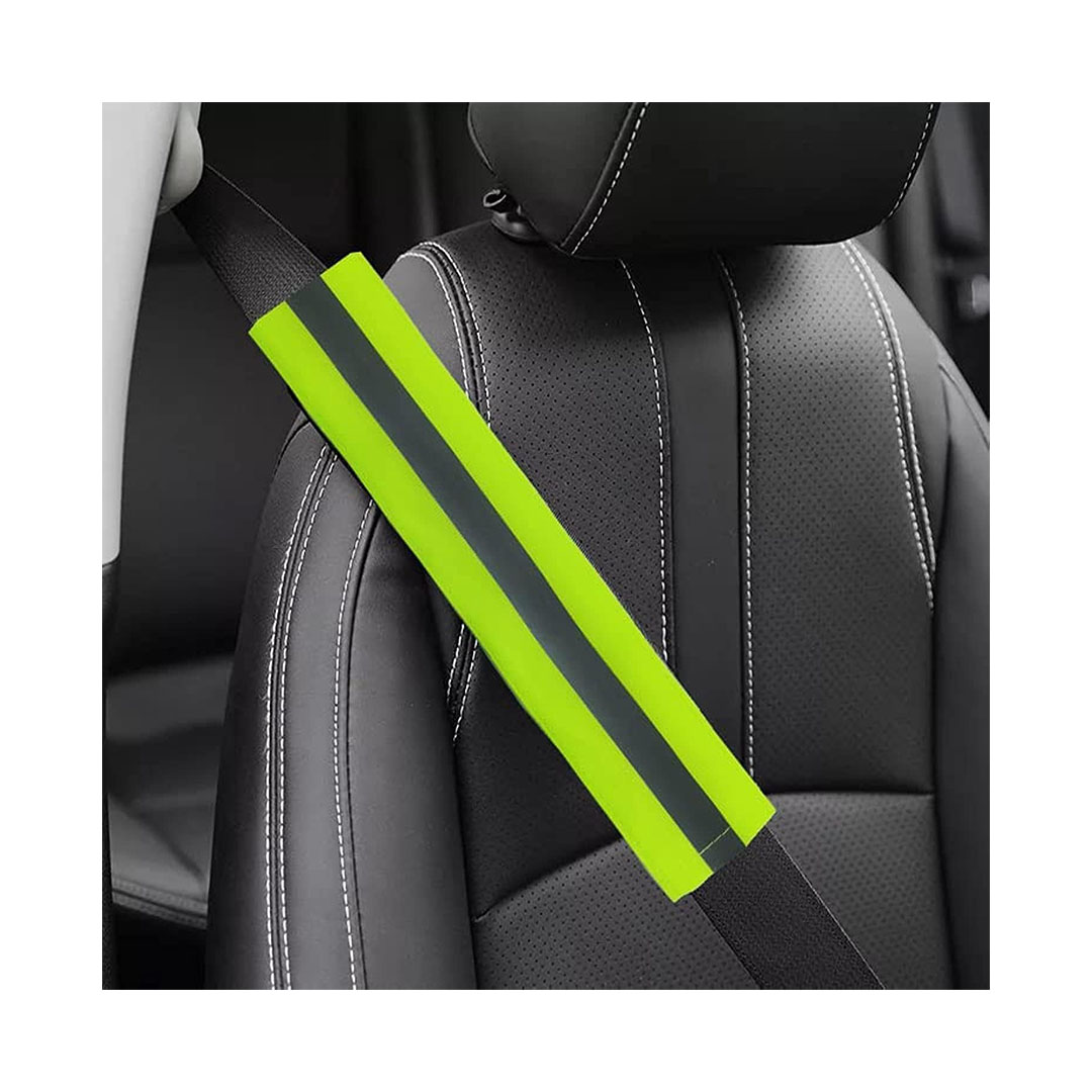 غطاء حزام امان فوسفوري عاكس - 2 قطعه