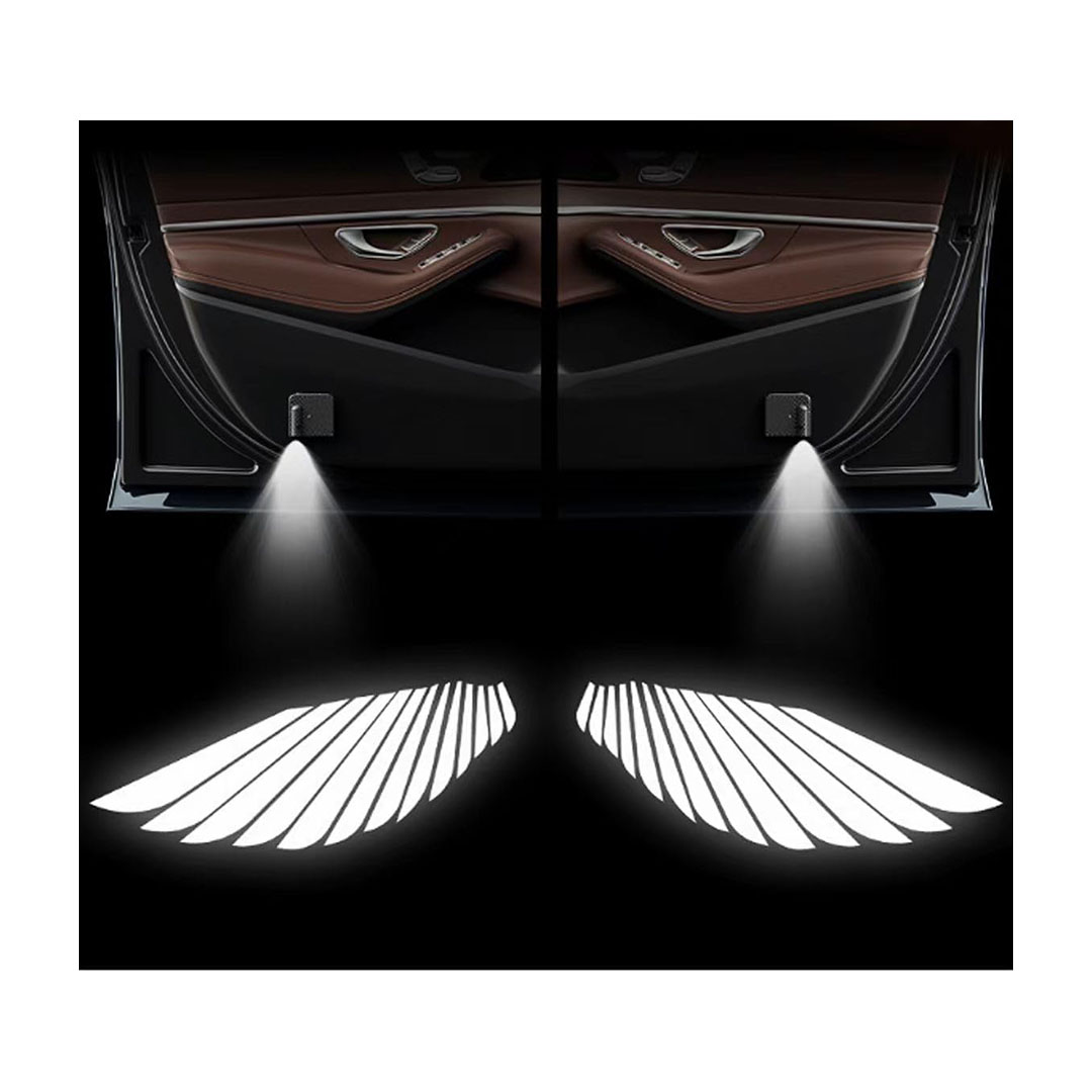 كشاف لوجو باب سياره - 2 قطعة - جناح