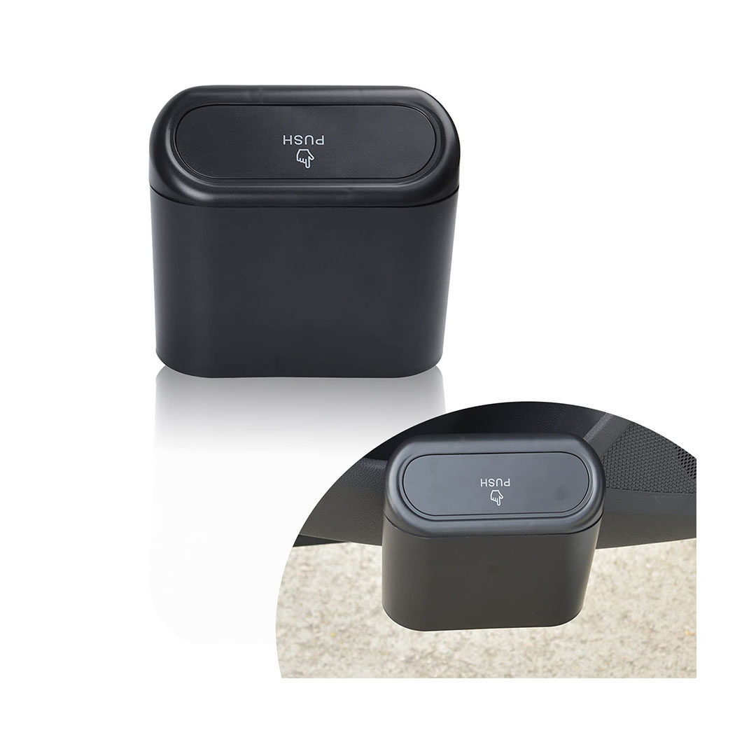 باسكت مهملات صغير للسيارة - أسود