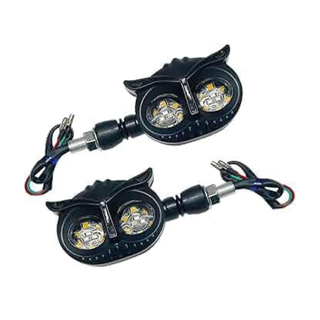 لمبة اشارة شكل بومة للموتوسيكل - 2 قطعة