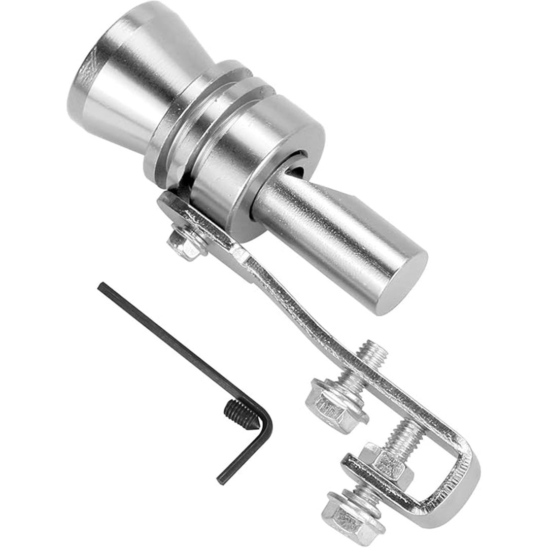 صافرة صوت تربو لانابيب العادم، فضي