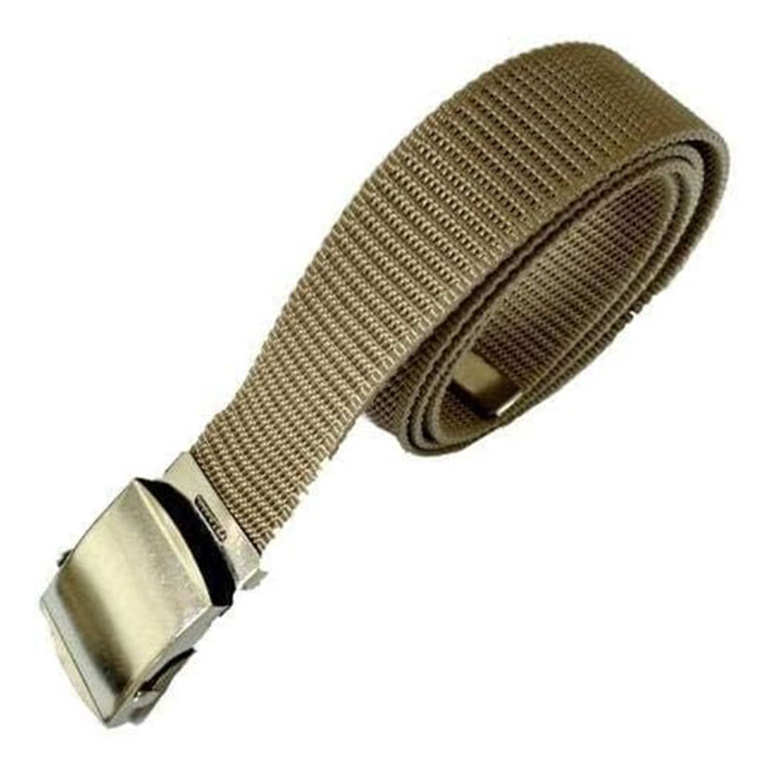 حزام قماش رجالي - بيج - 110 سم