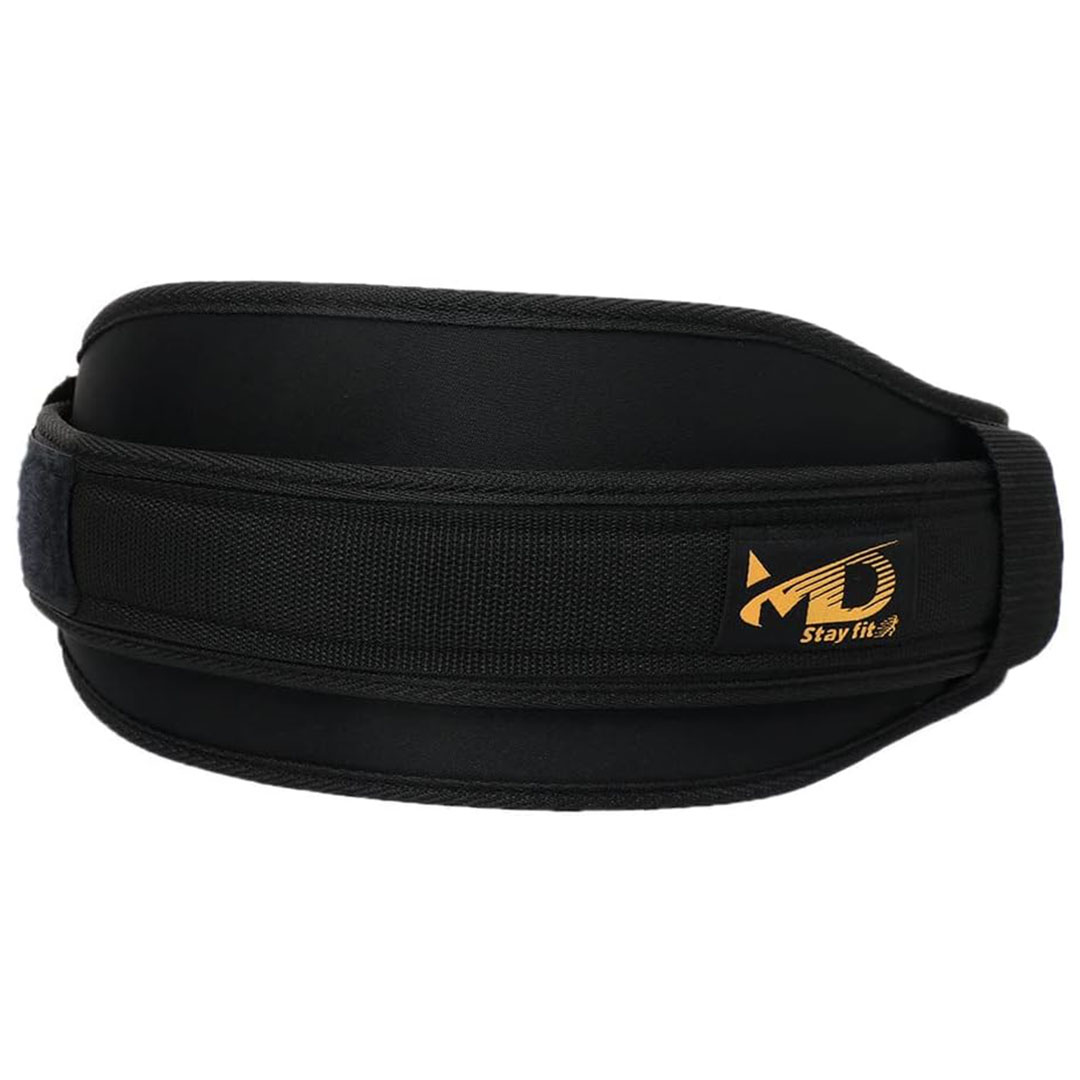 حزام جيم لرفع الاثقال من قماش متين داعم لفقرات الظهر - XL