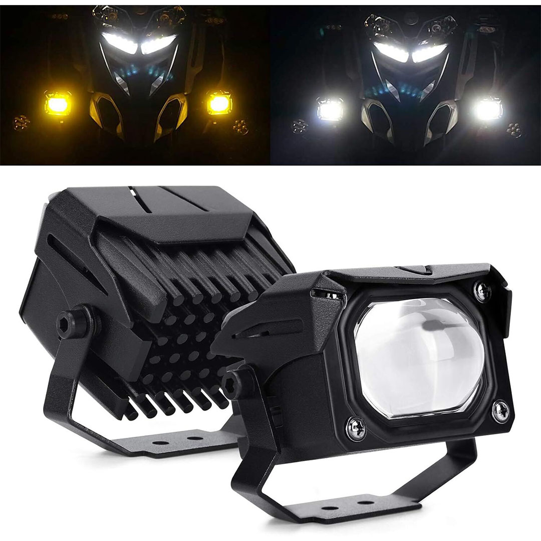 كشاف أمامي للدراجة النارية - 60 وات - أسود