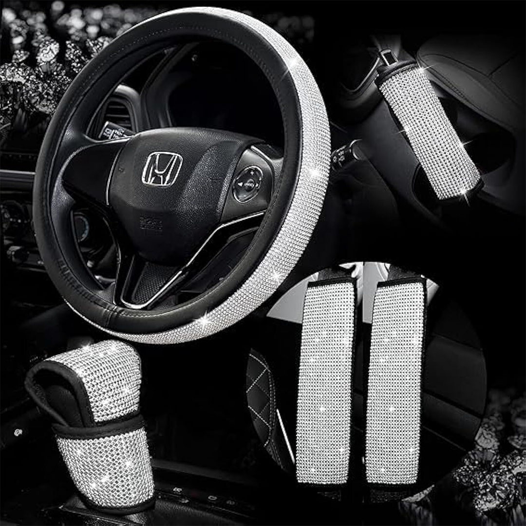 طقم تزيين للسيارة استراس - 5 قطعة - متعدد الألوان