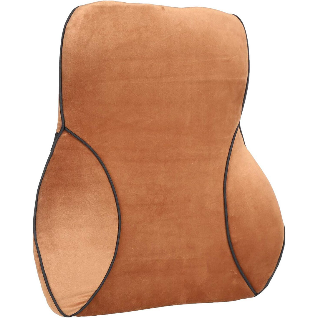 مخدة ظهر من السوفت ميموري للسيارة - بني