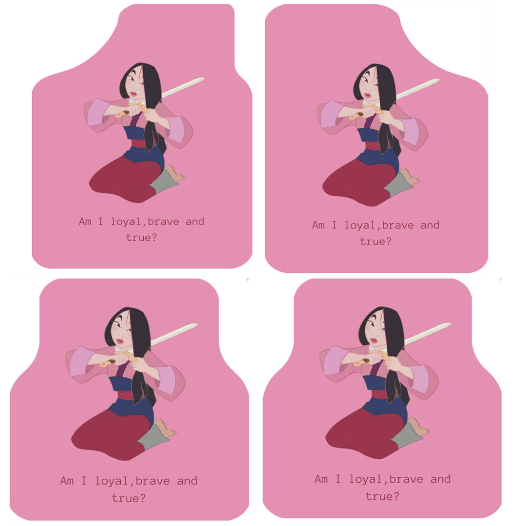 طقم دواسات عربية 4 قطع -شكل موانا بينك