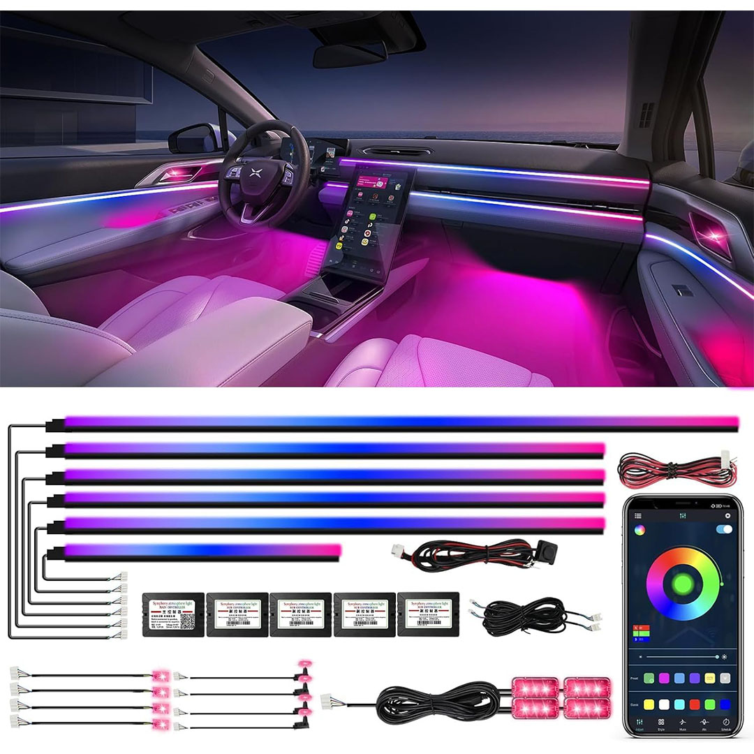 أضواء داخلية أكريليك للعربية 18 في 1 RGB