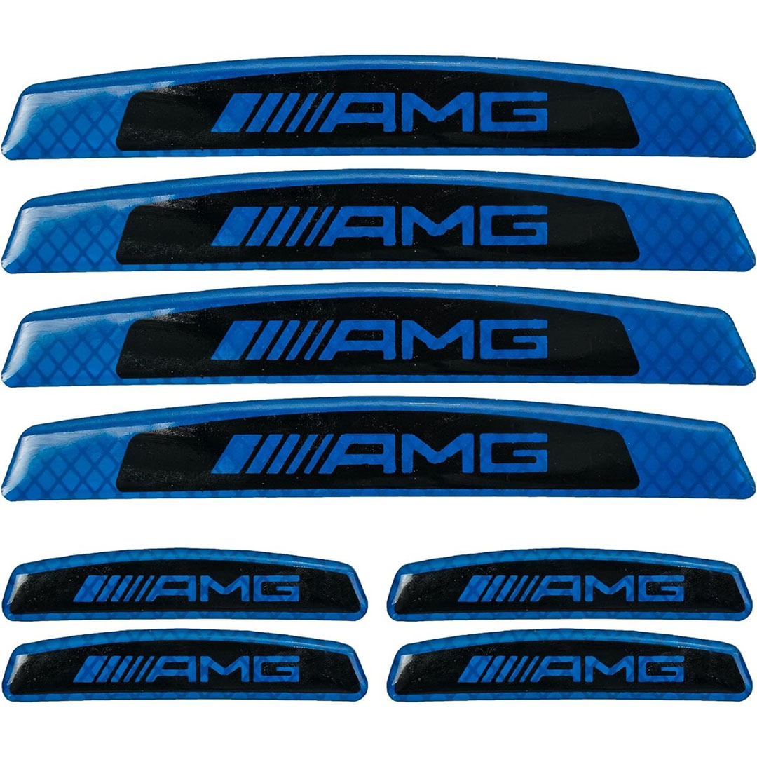 صدادة باب العربيه - 8 قطع - AMG - أزرق