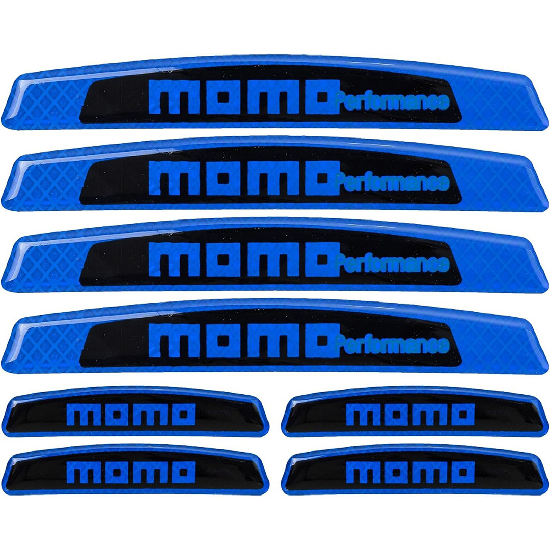 صدادة باب العربيه - 8 قطع - momo - أزرق