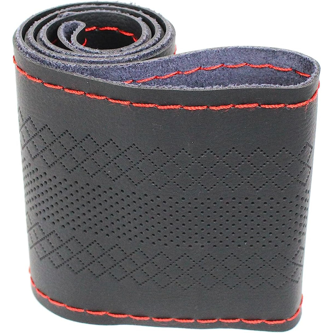 غطاء دركسيون سيارة - أسود/أحمر