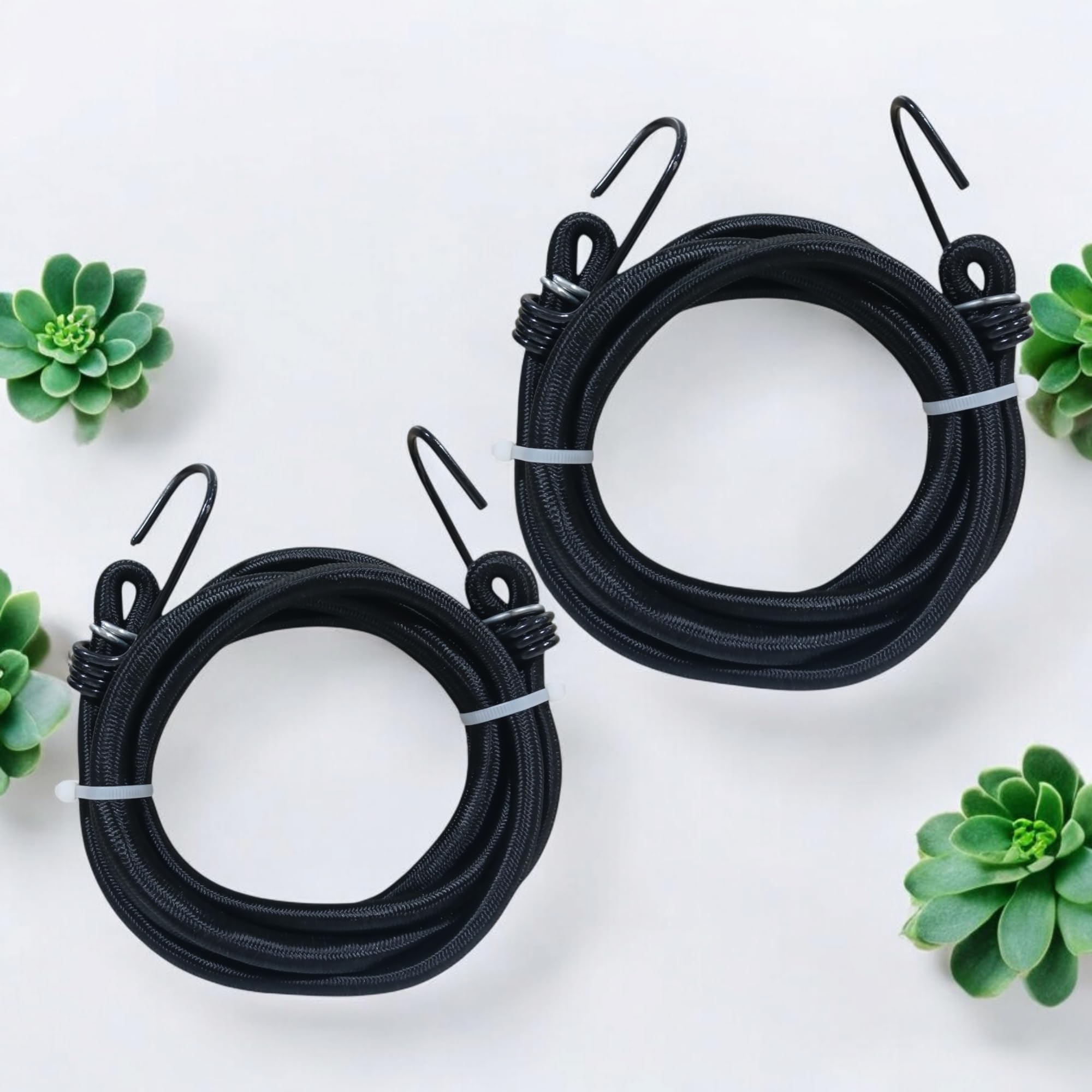 حبل تثبيت الشنط للموتوسيكل - 190 سم - 2 قطعة