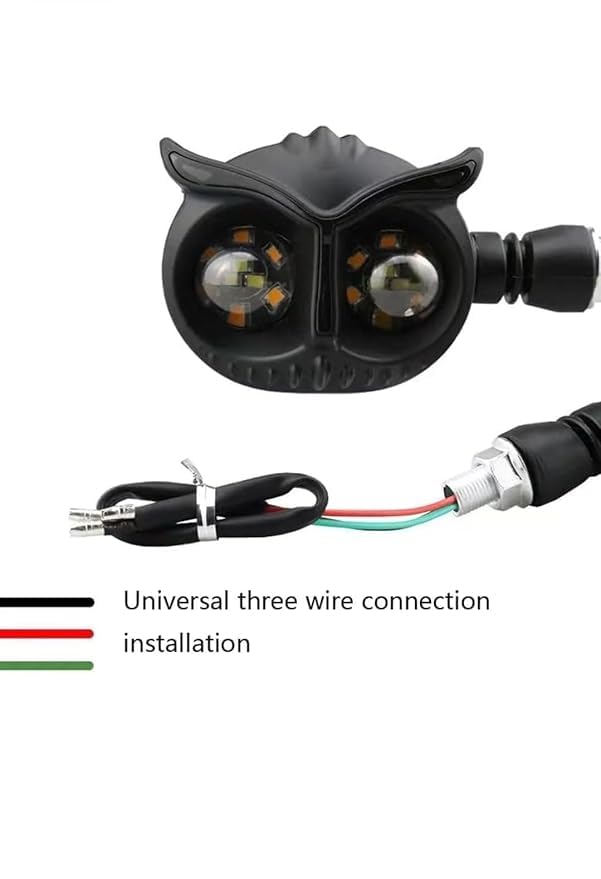 لمبة اشارة شكل بومة للموتوسيكل - 2 قطعة