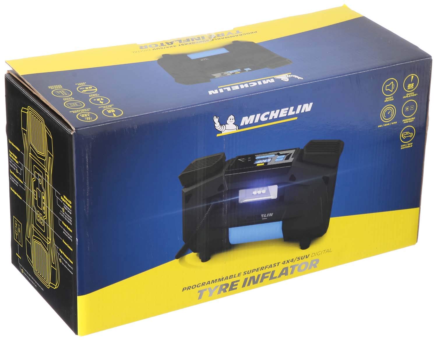 منفاخ إطارات سيارات دفع رباعي ديجيتال من ميشلان - اسود