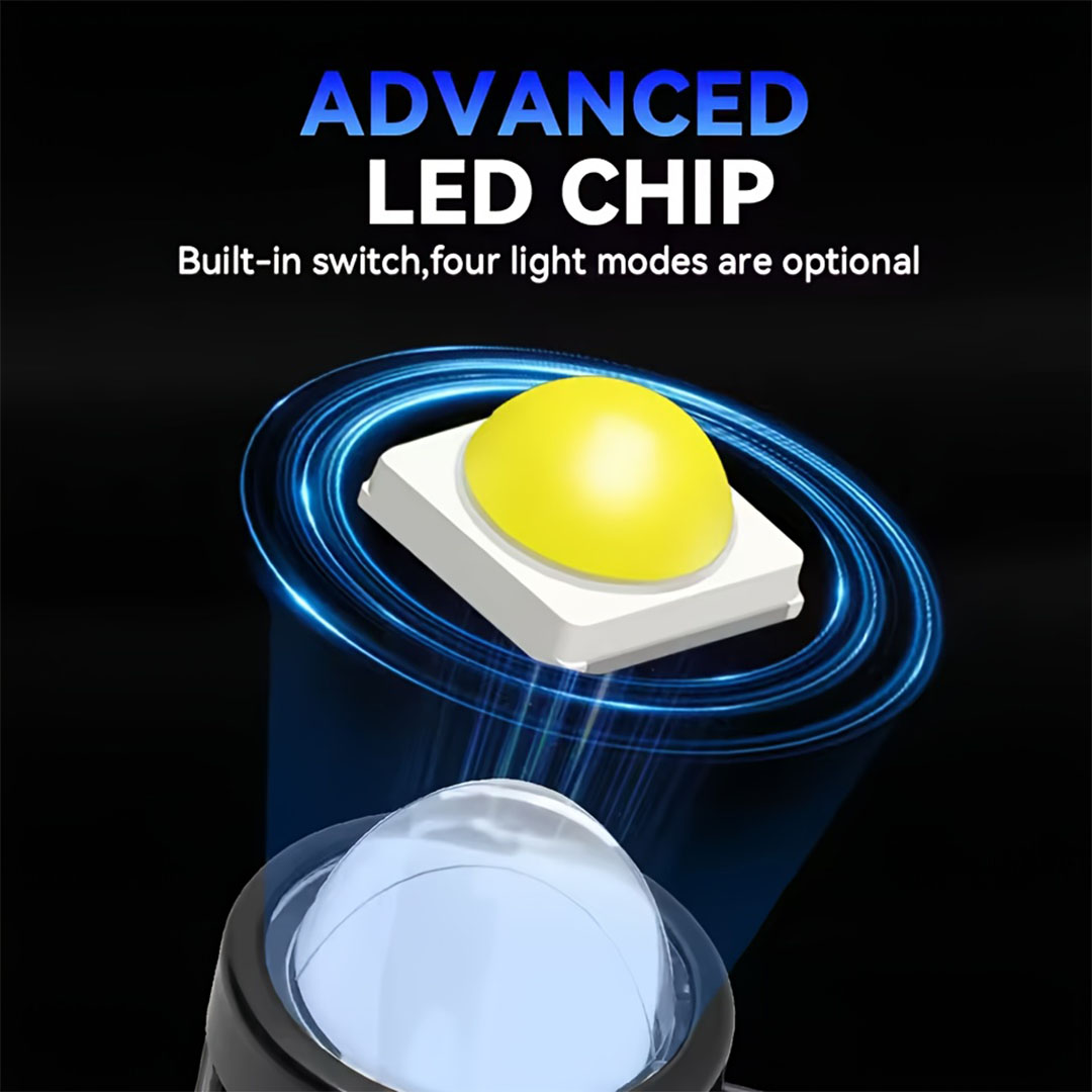 كشاف LED ثنائي اللون للدراجات النارية - 12 فولت