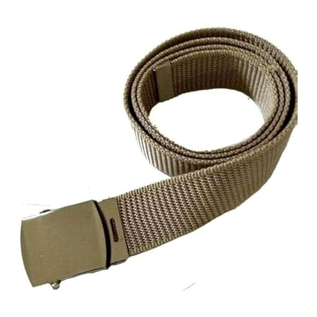 حزام قماش رجالي - بيج - 110 سم