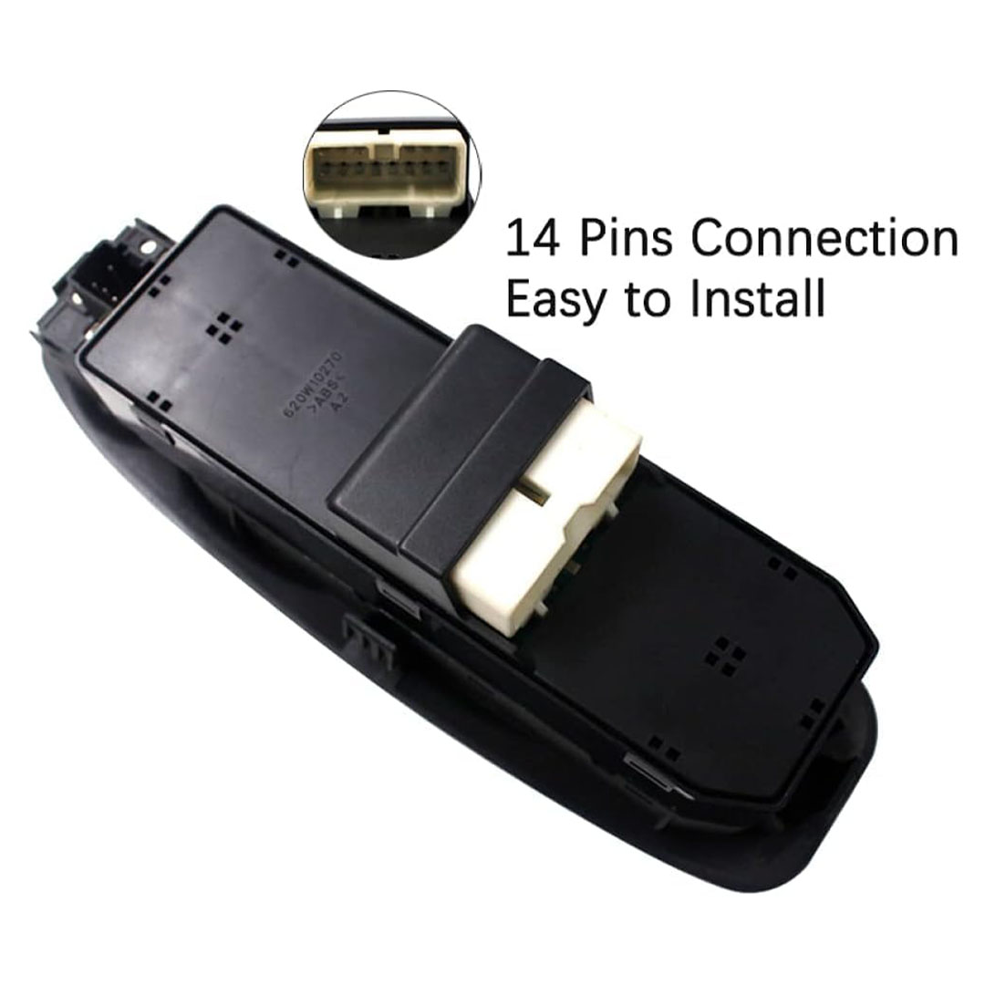 لوحة تحكم بنوافذ السيارة الكهربائية تتضمن 4 أزرار مع قفل - فيرنا