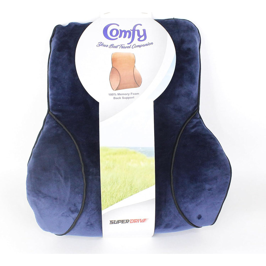 مخدة ظهر من السوفت ميموري للسيارة - كحلي