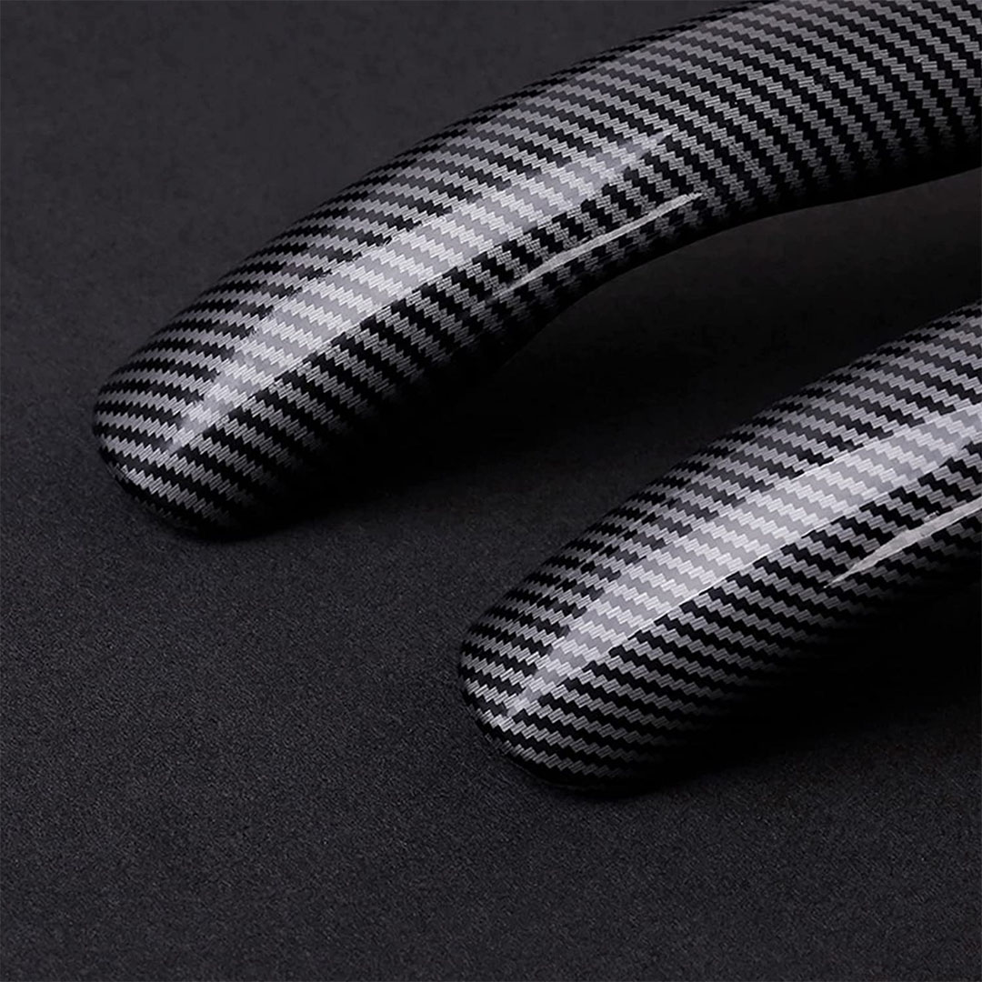 CARWCOV01 غطاء كربون لطارة دركسيون - أسود/رمادي