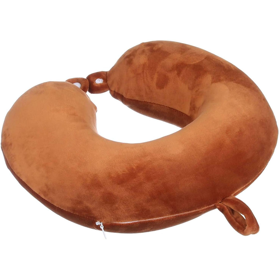 مخده للرقبه من الفوم - بني