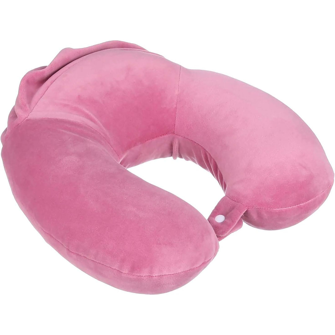 مخده للرقبه من الفوم حجم كبير - بينك