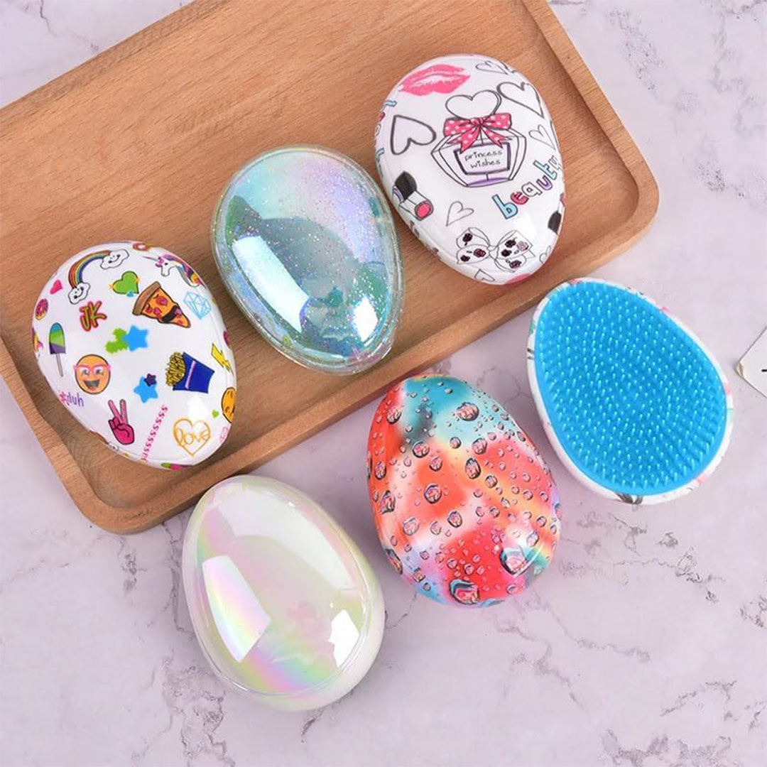 فرشة لفك تشابك الشعر - 2 قطعة - الوان متعددة