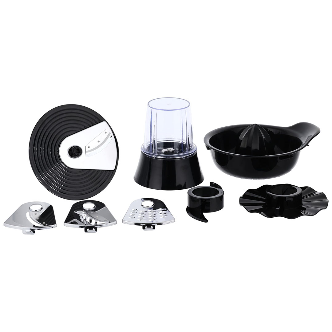 محضر طعام - 1500 واط - متعدد الوظائف من نيكاي - أسود - NEFP808