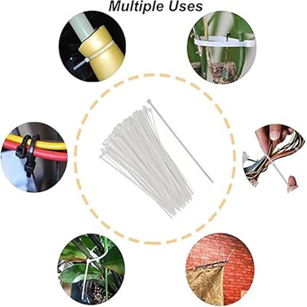 افيز بلاستيك عالي الجودة - 250مم*3.6مم - 100 قطعة
