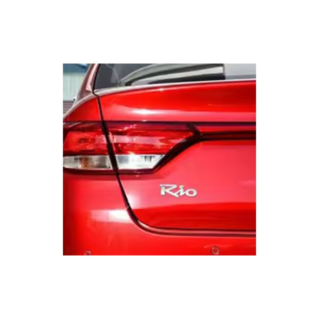 ملصق لوجو كيا ريو 3D – فضي
