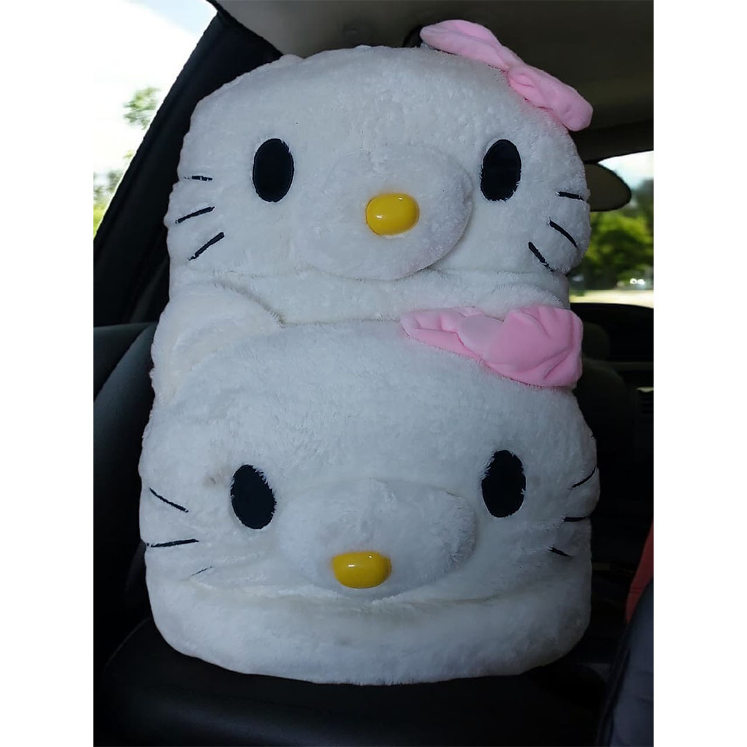 غطاء مسند راس للسيارة - هيلو كيتي - 2 قطعة