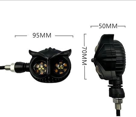 لمبة اشارة شكل بومة للموتوسيكل - 2 قطعة