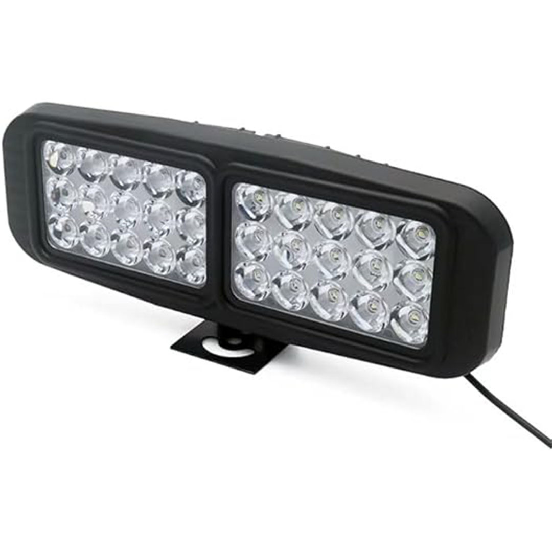 كشاف شريط LED مزدوج 30 لمبة بإضاءات ثابتة وفلاش