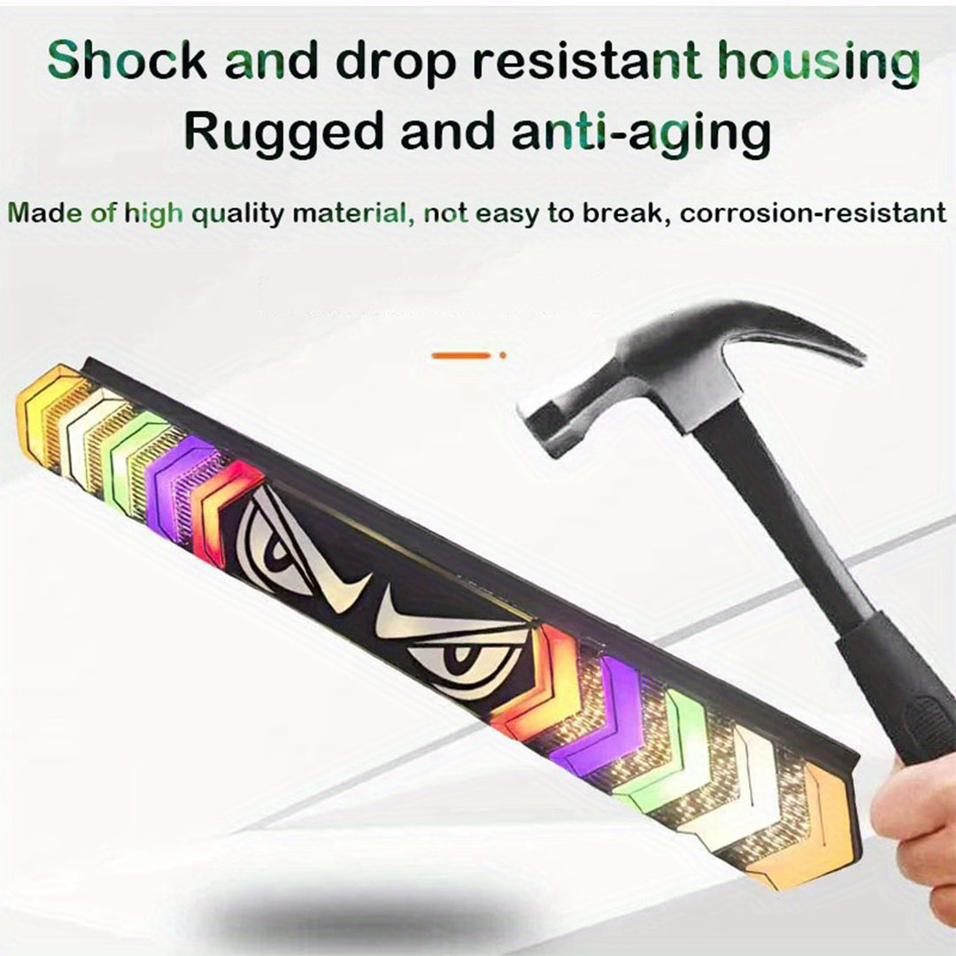 شريط إضاءة RGB شكل عيون للسيارات - 60 سم