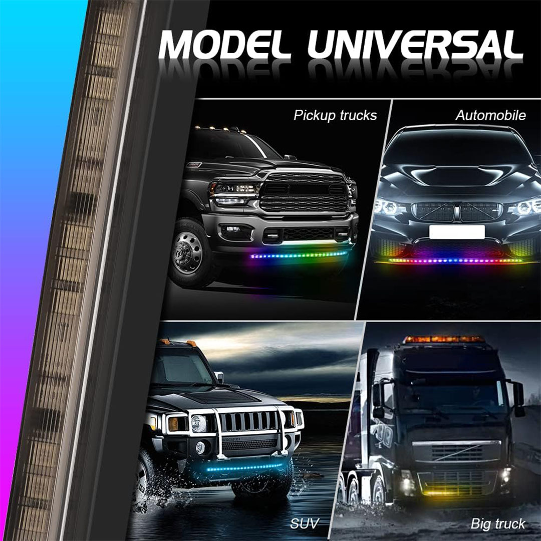 طقم 4 شرائط LED إشارات وفرامل مقاومة للماء - 60 سم