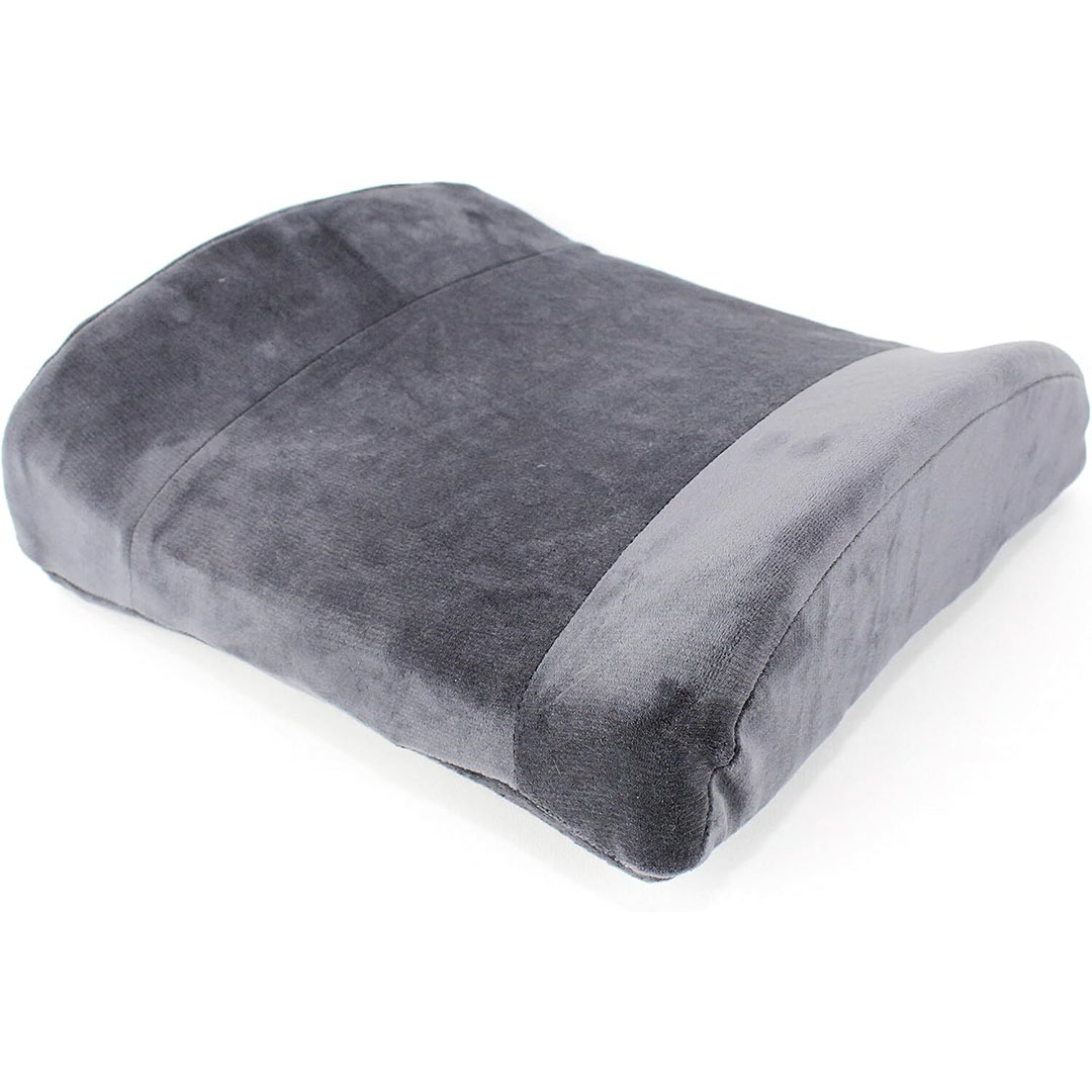 مخدة الظهر من السوفت ميموري للسيارة - رمادي