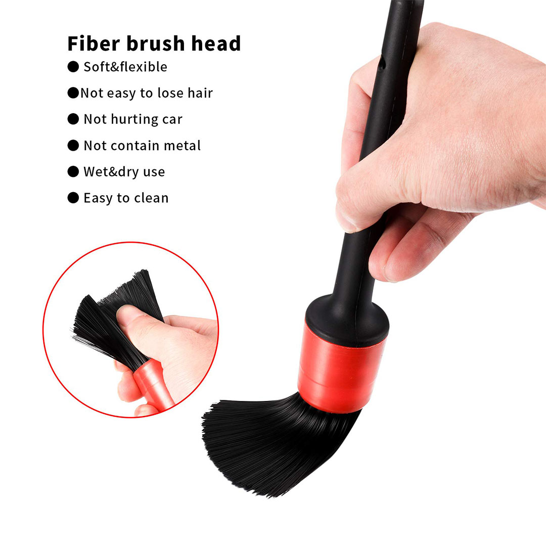 ‎2-Dty-007-074 مجموعة فرش تنظيف السيارة - 5 قطع