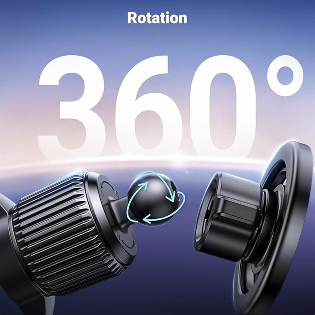 حامل هاتف السيارة المغناطيسي Mag-Safe،- أسود