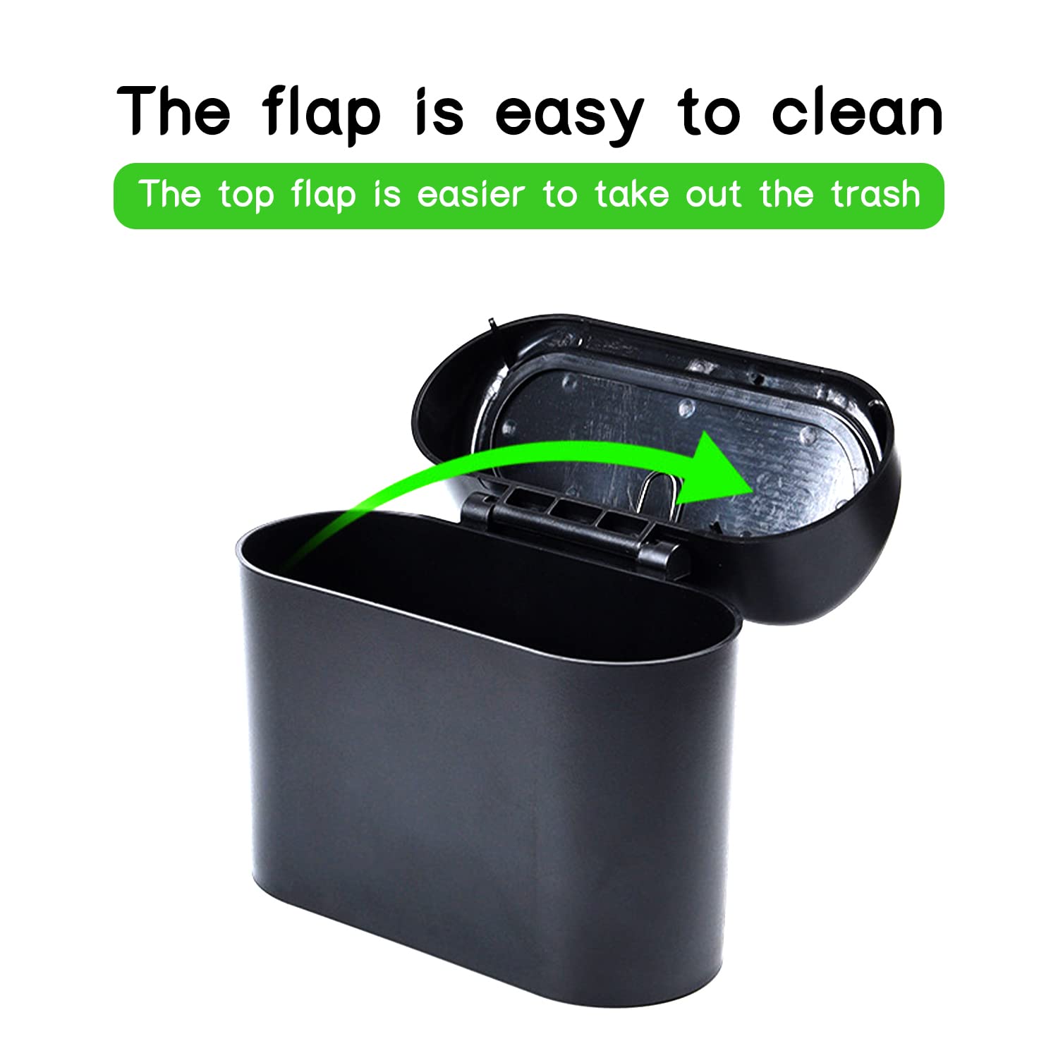 باسكت مهملات صغير للسيارة - أسود