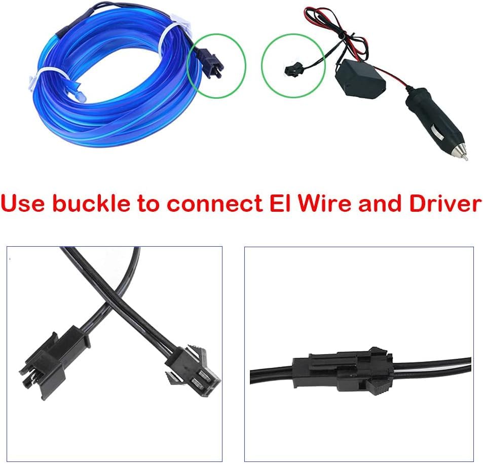 حبل نور ليد ازرق للسيارة - 3 متر