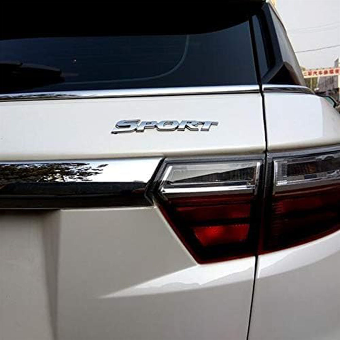 ملصق سيارة ثلاثي الأبعاد من الكروم بشعار رياضي لسيارة هايلاندر
