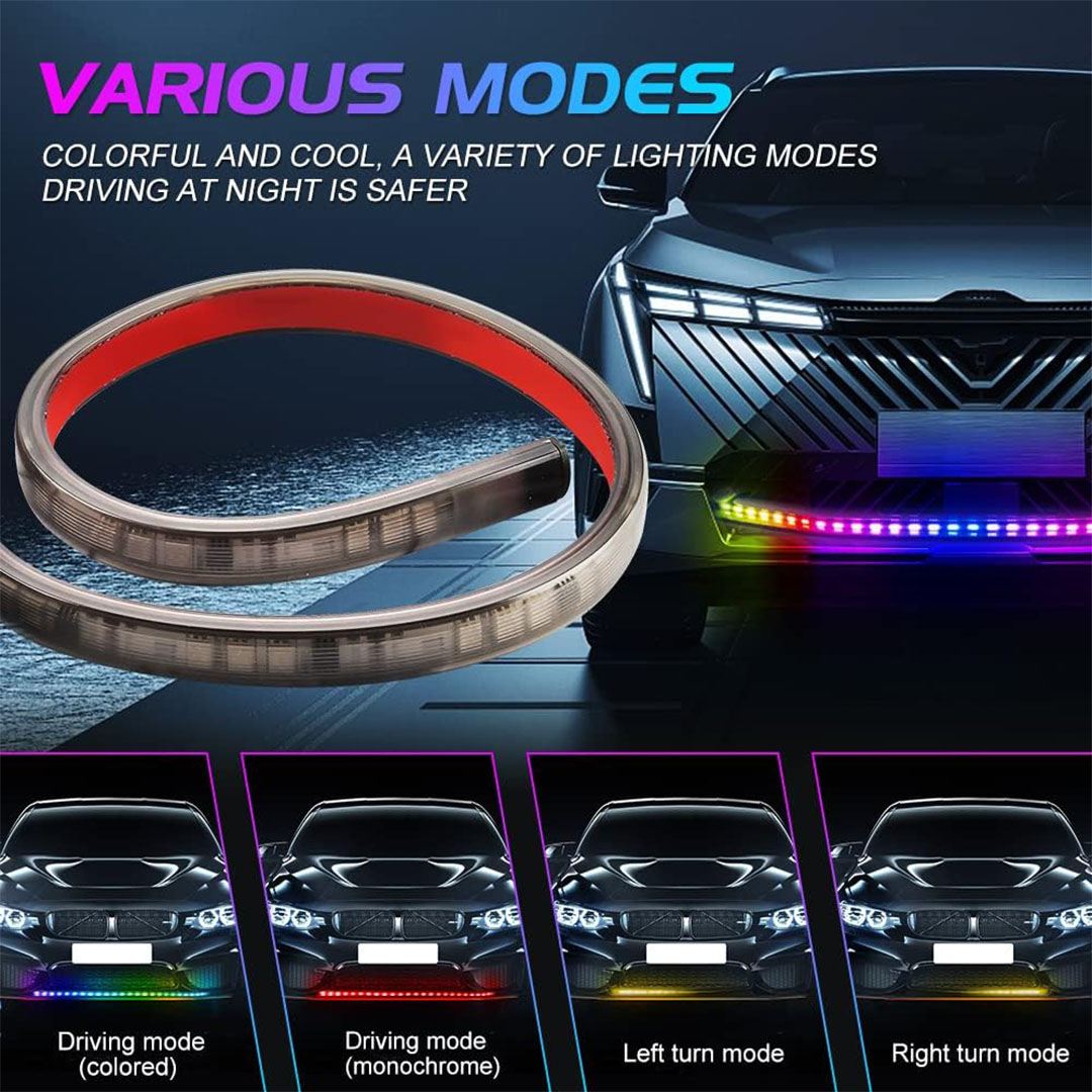 طقم 4 شرائط LED إشارات وفرامل مقاومة للماء - 60 سم