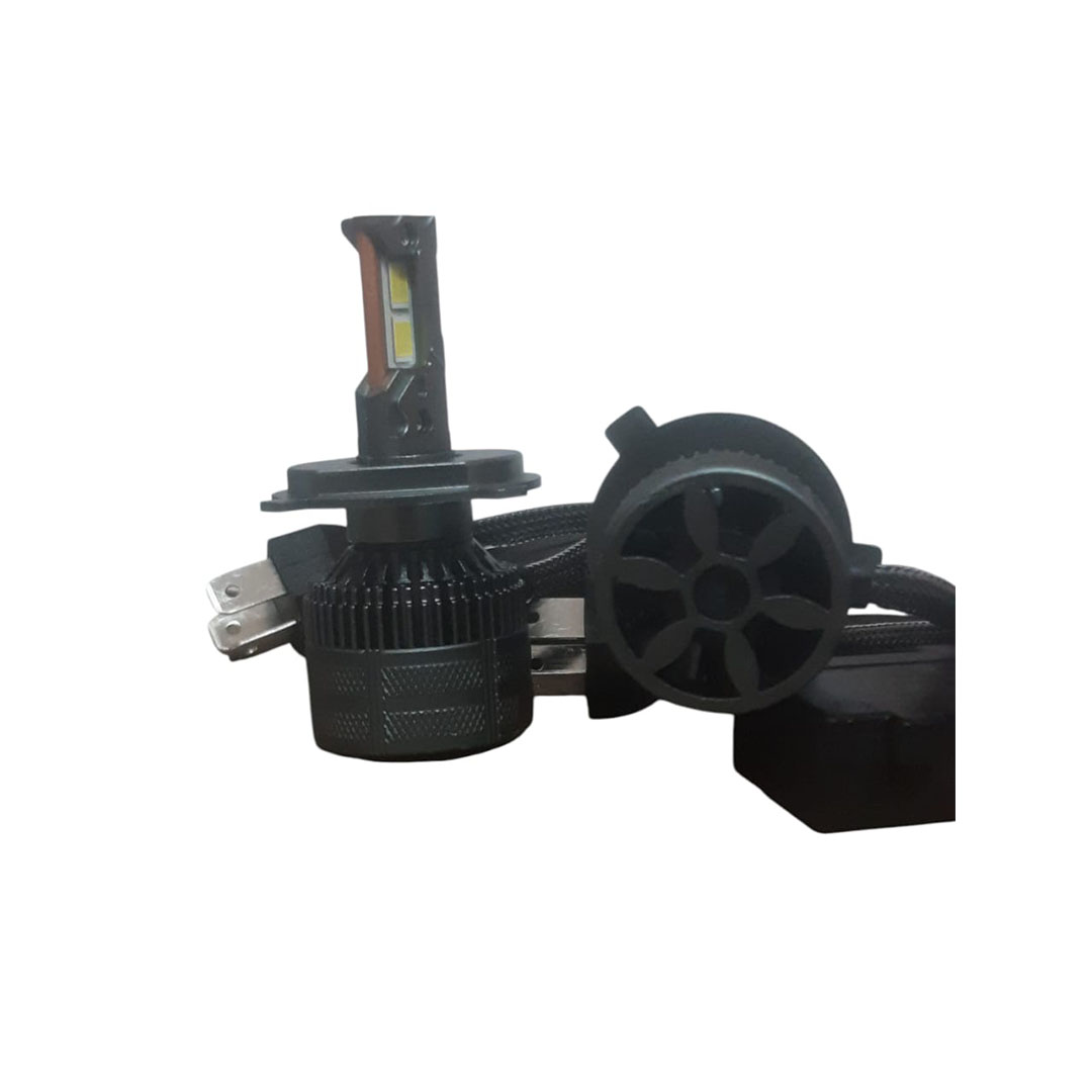 طقم لمبات ليد أمامية للسيارة بإضاءة قوية – H4