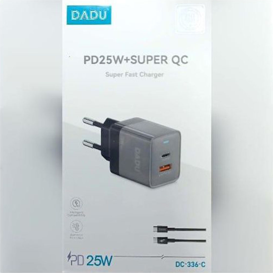 شاحن سريع 25 واط - أسود Dadu DC-336-C