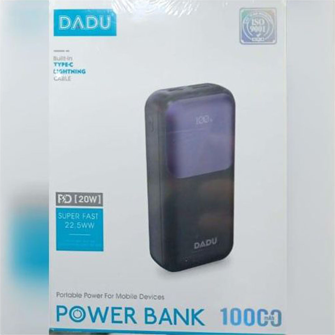 باور بانك 10000 مللي أمبير - أسود Dadu PD20W 22.5W