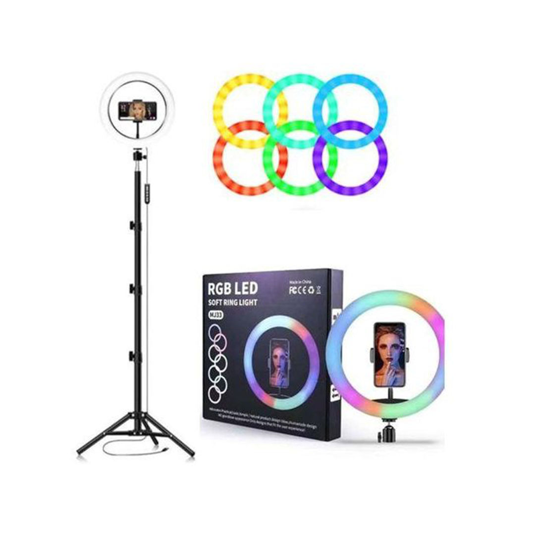 رينج لايت مع حامل موبايل - 210 سم - MJ36